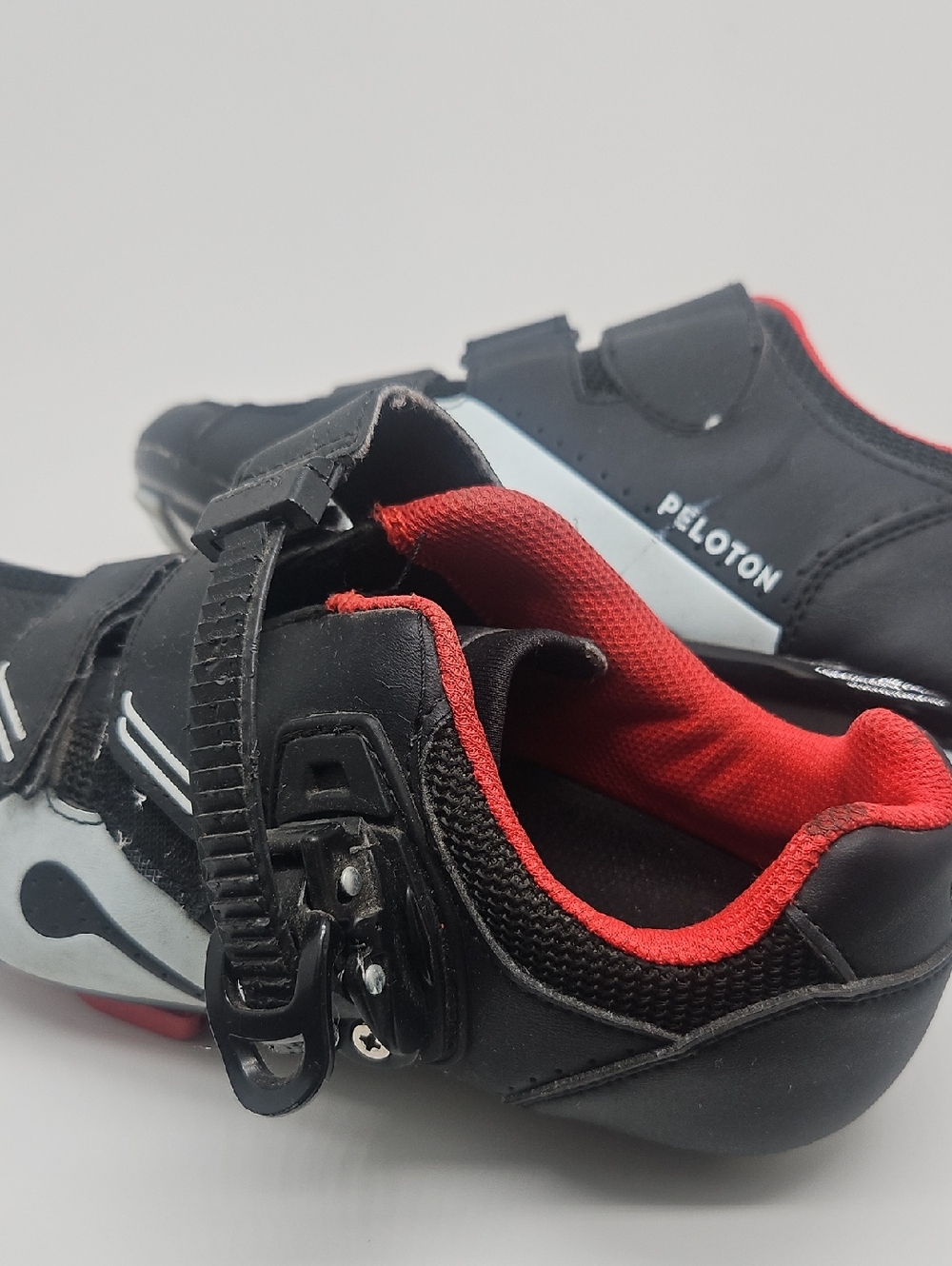 Peloton Black and Red Cycling Sneakers Size 38 US women’s 7.5 or 8